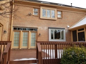 Brick And Stone Repairs 4 Brick repair on house with wooden deck